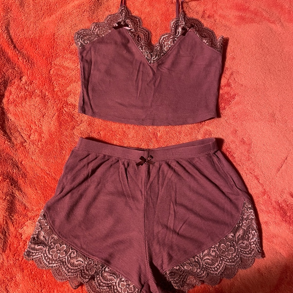 2 piece rusty pink pj set
